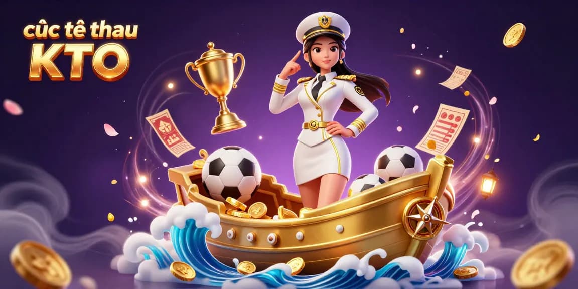 Courageously bet with the elegant themed sports elements of cược thể thao KTO illustrated in a dynamic scene.