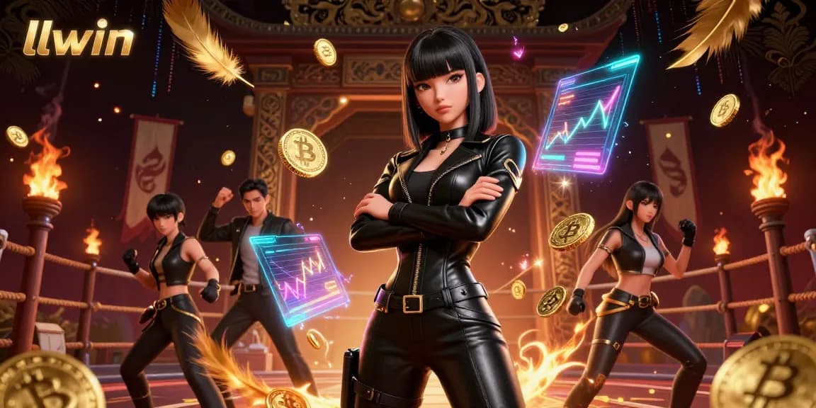 Engage in thrilling gameplay at llwin with striking visuals and immersive elements in a dynamic casino scene.