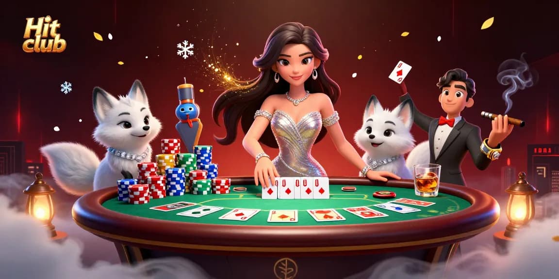 Enter the thrilling world of Hit club with an engaging casino scene filled with vibrant gaming elements.
