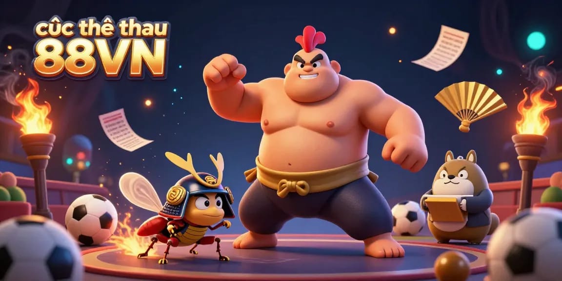 Experience thrilling betting action with cược thể thao 88VN as a powerful sumo rooster and samurai cricket bring the casino to life.