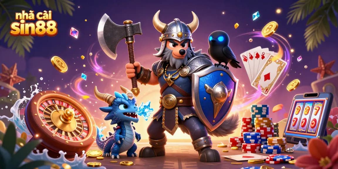 Experience exhilarating gaming with nhà cái sin88's vibrant casino scene, featuring action-packed elements.