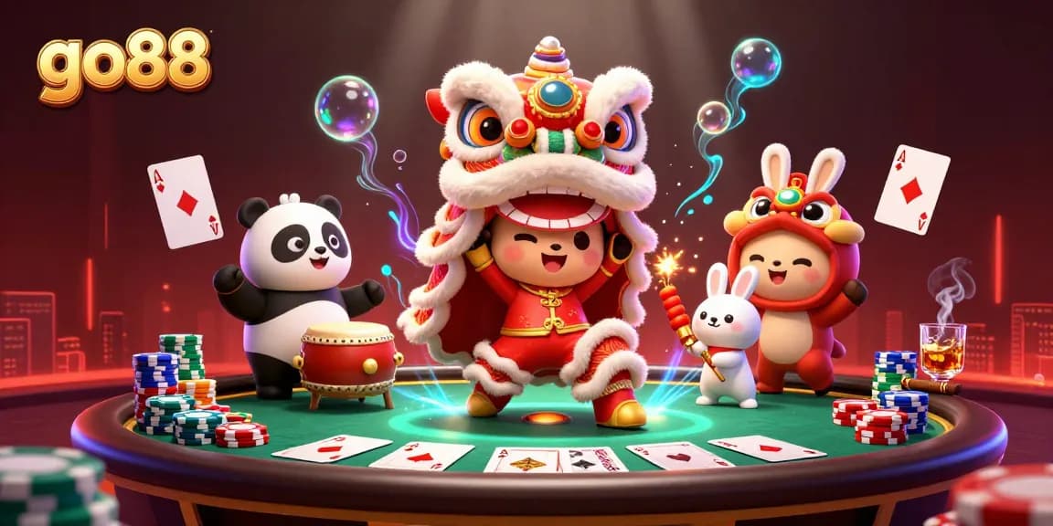Chơi tại go88 với hình ảnh vui nhộn từ lễ hội truyền thống, thu hút người chơi.