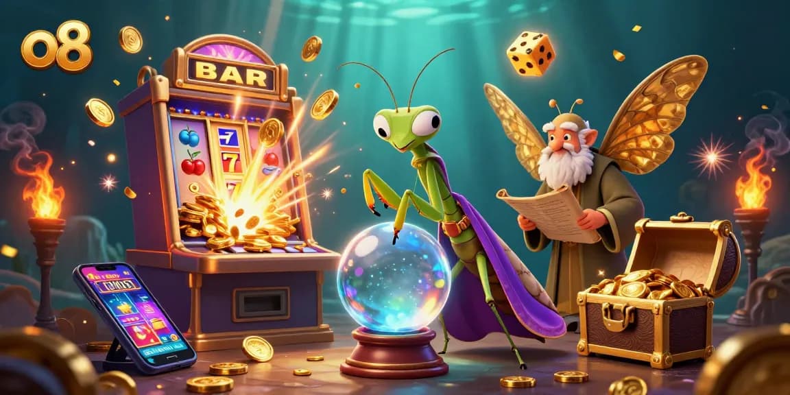 Engage in thrilling slot action at o8 with dynamic game elements and vibrant casino visuals.