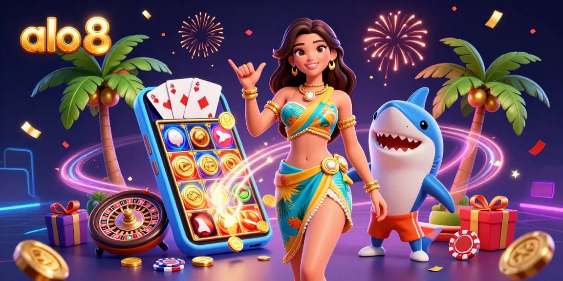 Spin the reels at alo 8 with vibrant slot games and exciting casino elements.
