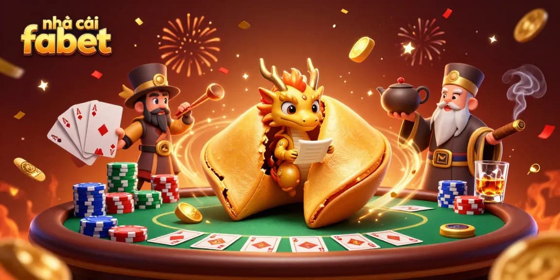 Engage with nhà cái fabet's thrilling gameplay at the poker table amidst an explosive celebration scene.