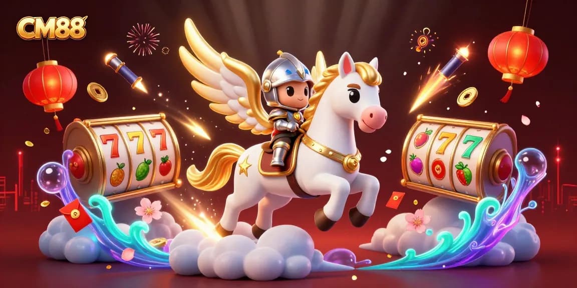 Experience thrilling slots at CM88 with spinning slot reels and dazzling wins!