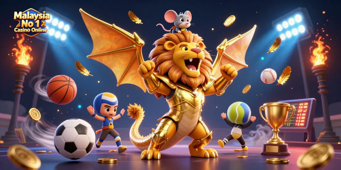 Bet on thrilling games at Malaysia No 1 Casino Online featuring dynamic sports elements and festive atmosphere.