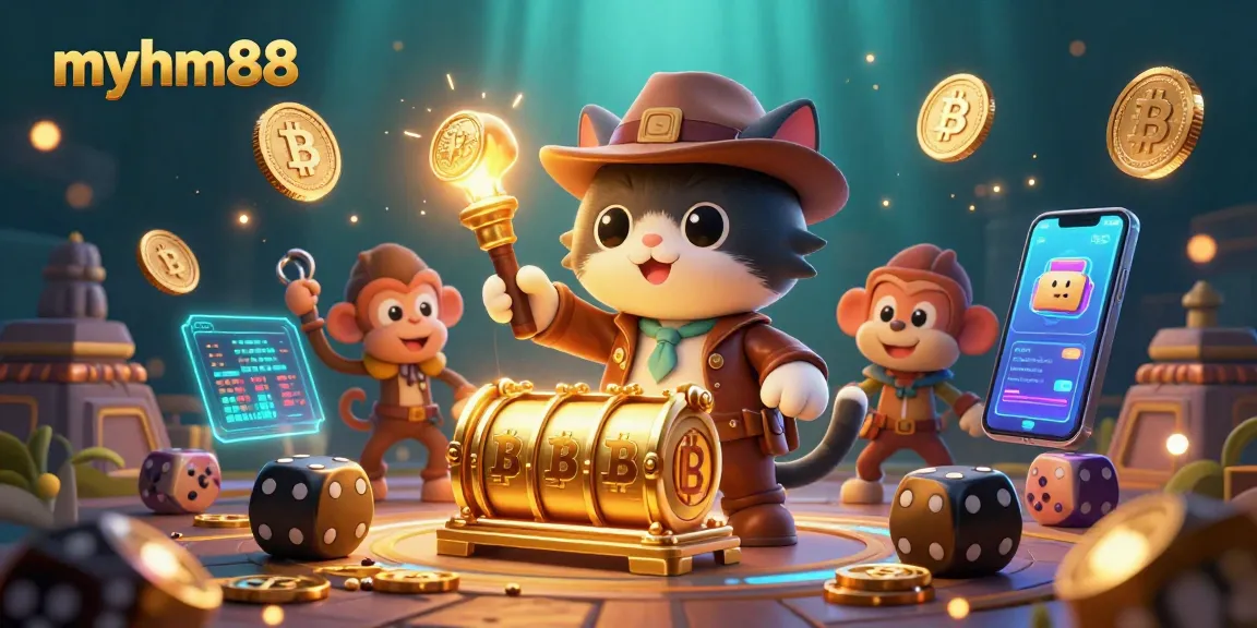Spin your way to riches with myhm88's dynamic casino adventure in 3D!