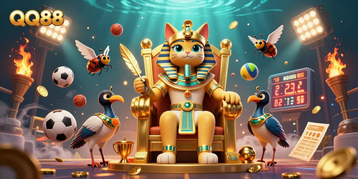 Experience exciting gameplay at QQ88 with vibrant casino elements and dynamic sports action.
