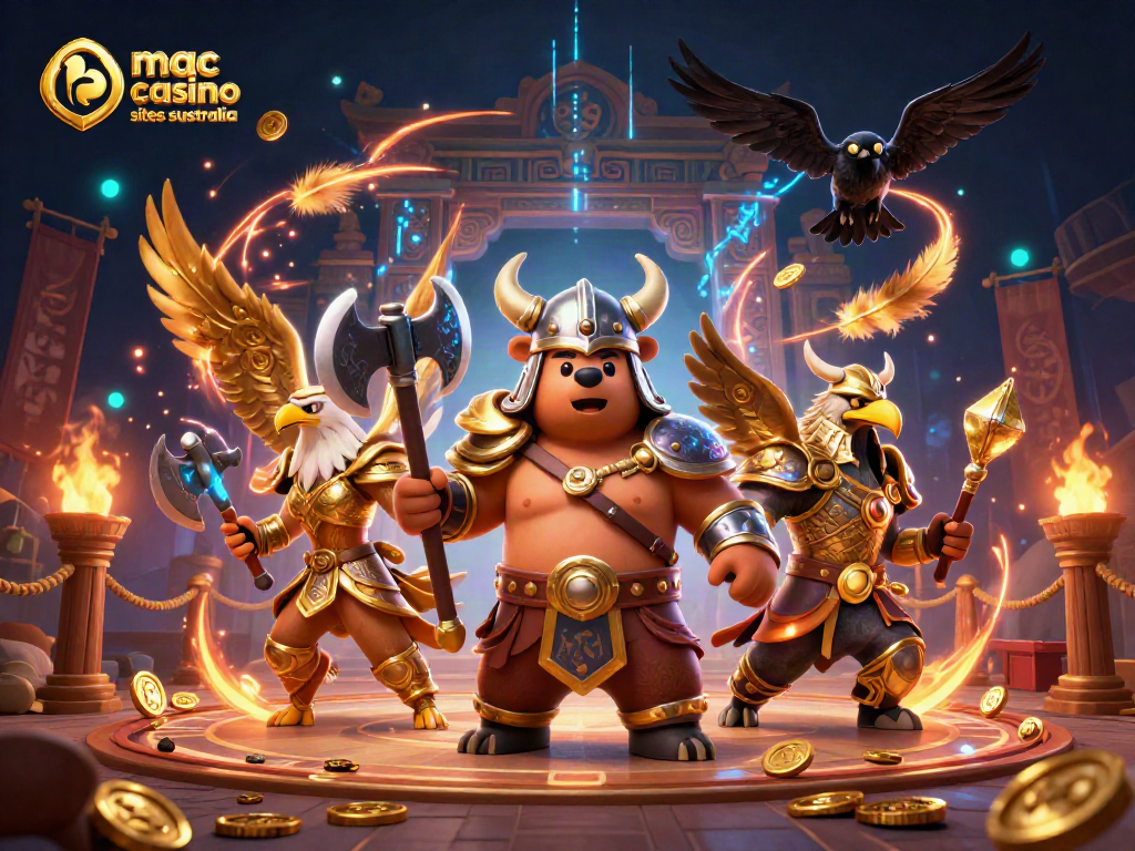 Engage with thrilling action at mac casino sites Australia with vibrant 3D characters and dynamic casino elements.