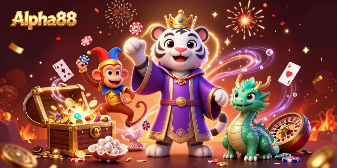 Experience thrilling gameplay and wins at Alpha88, featuring dynamic characters and a vibrant casino atmosphere.