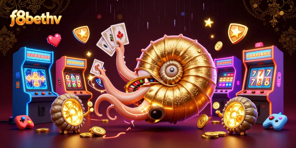 Engage with f8bethv's thrilling casino experience featuring a nautilus roulette and vibrant game elements.