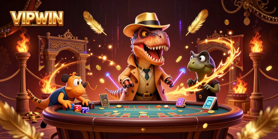 Experience thrilling gameplay at VIPWIN as a velociraptor card counter gets suspicious attention