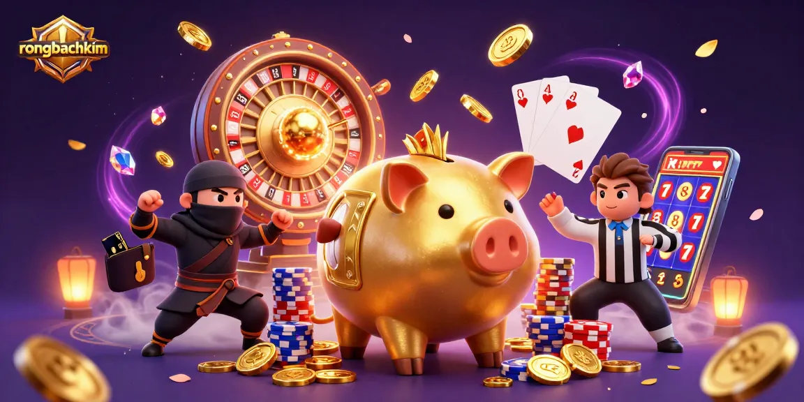 Experience the dynamic energy of rongbachkim's casino scene, where characters and games collide.