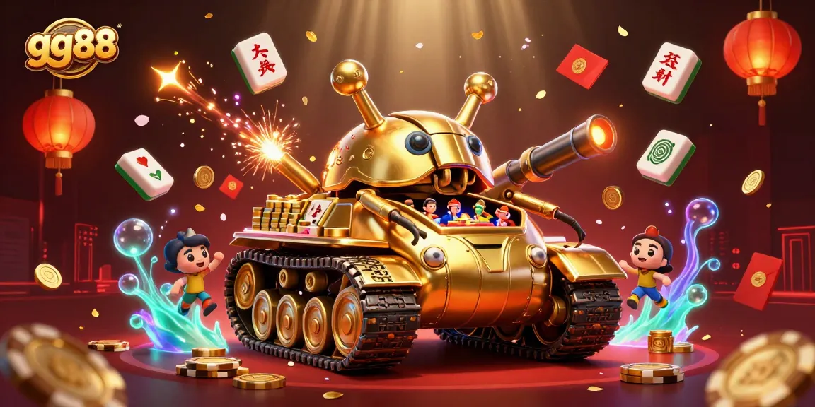 Experience excitement with gg88 in this dynamic 3D casino scene filled with vibrant game elements and rich details.