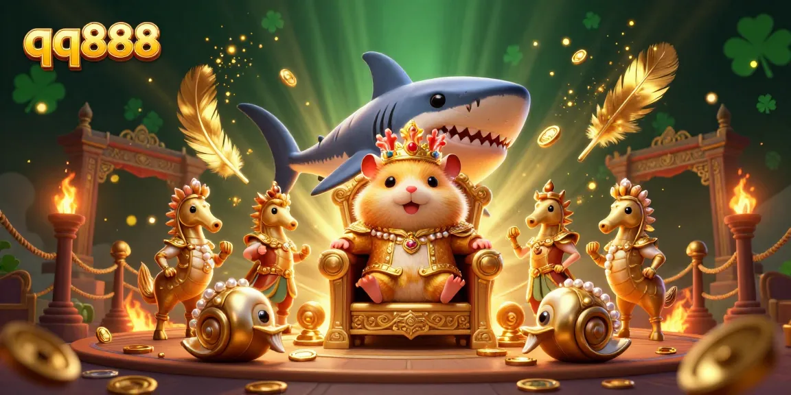 Experience thrilling action at qq888 with dynamic gameplay featuring golden hamster king and royal guards.